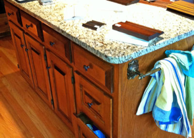 Before-Painted-Kitchen-Island-with-Wood-Top