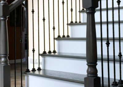 Refinished-Staircase-Black-Finish