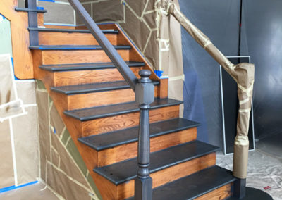Staircase-Refinishing-During