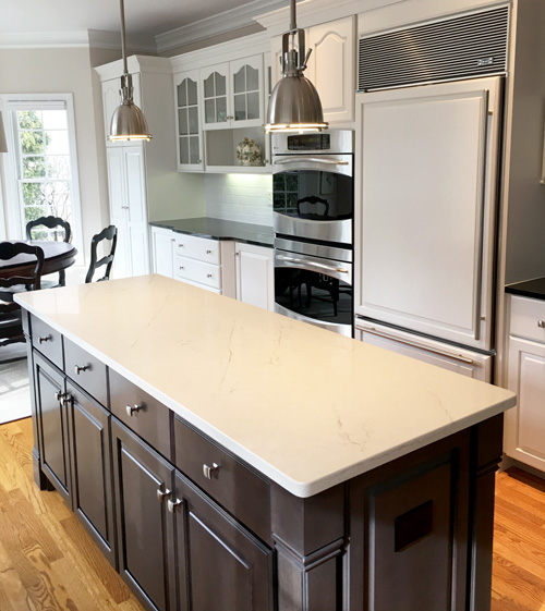 Kitchen Cabinet Refinishing Dark Island Color Over Easy Kitchens